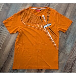 KTM Motorsports PowerWear Orange Graphic Logo Crew Neck Short Sleeve T-Shirt XL